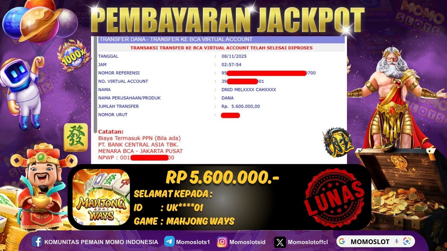 MOMOSLOTS JACKPOT SLOT MAHJONG WAYS